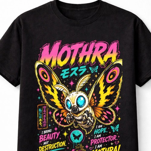 Shirt unisex mothra - unisex,