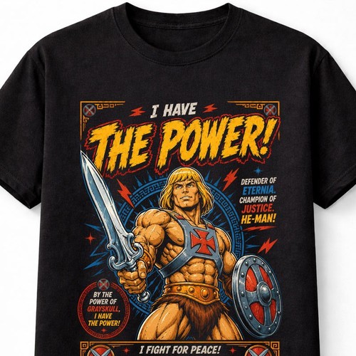 Shirt unisex man masters - unisex, he-man