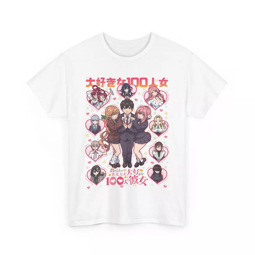 Shirt anime art 100 ragazze - anime,