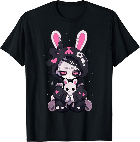 Maglietta goth bunny - goth, anime