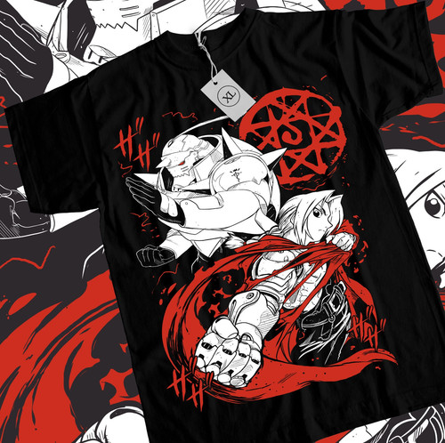 Maglietta anime fullmetal - anime,