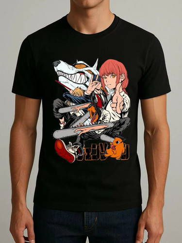 Shirt uomo motosega anime - t-shirt,