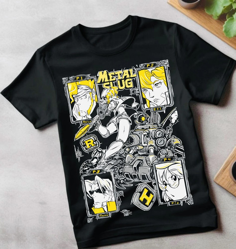 Shirt anime metal slug - metal,
