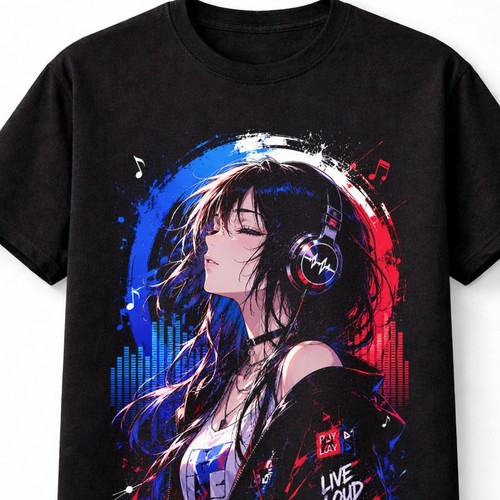 Maglietta unisex grafica manga