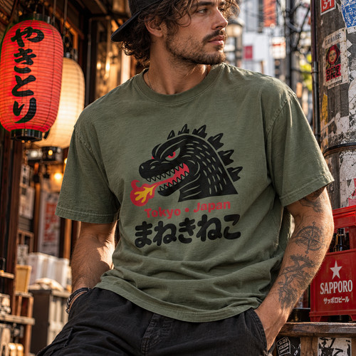 Shirt uomo retrò - uomo, kaiju