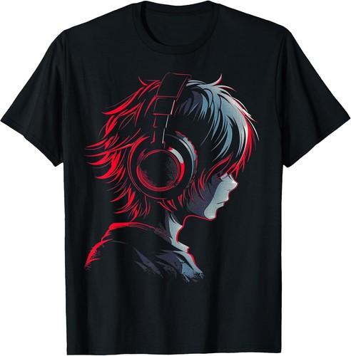Shirt grafica anime con - grafica,