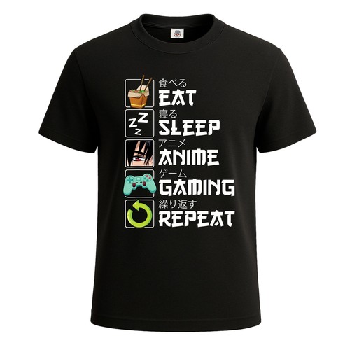Maglietta uomo eat - eat, sleep