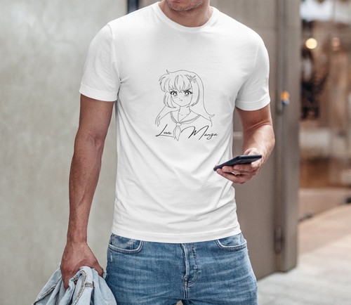 Shirt uomo love manga - "love, –
